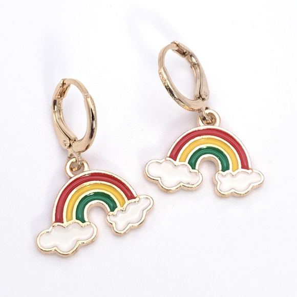 Rainbow Charm Earrings - Picture 1 of 5